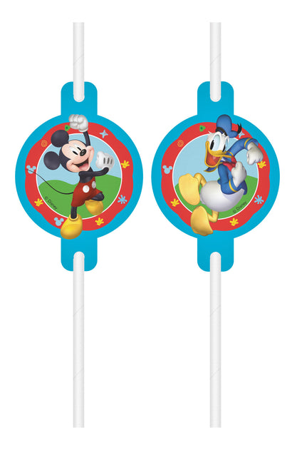 Feestbazaar Mickey Mouse Rock The Clubhouse Rietjes (4st)