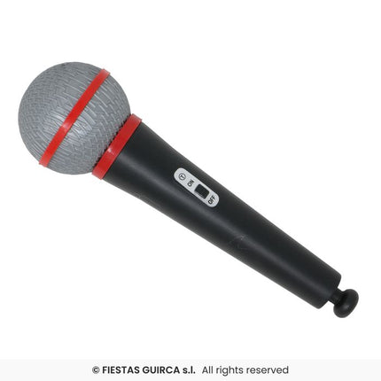 Feestbazaar Microfoon Karaoke Zwart/Rood