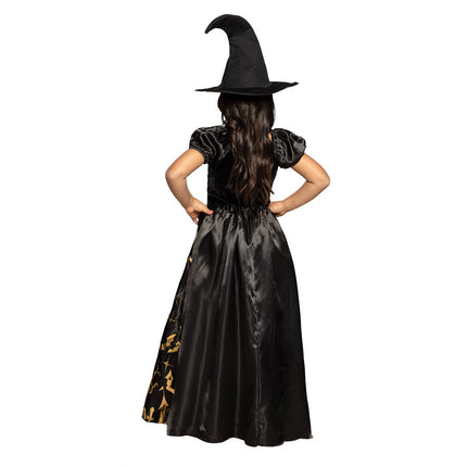 Feestbazaar Midnight Spooky Witch Heksenjurk Kind