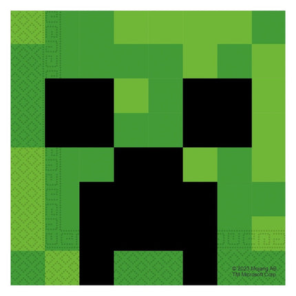 Feestbazaar Minecraft Servetten Creeper (20st)