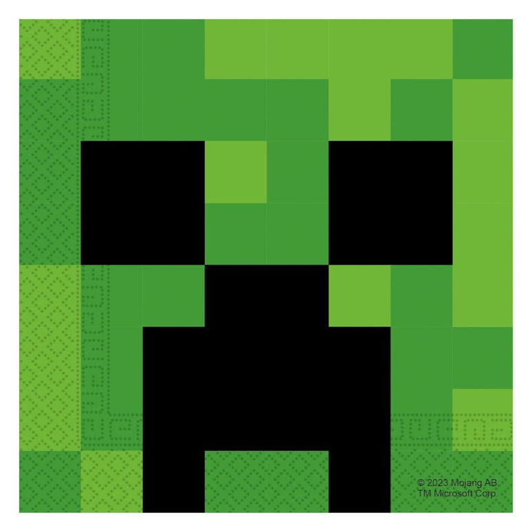 Feestbazaar Minecraft Servetten Creeper (20st)