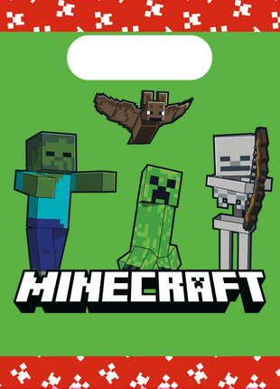 Feestbazaar Minecraft Uitdeelzakjes (4st)