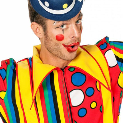 Feestbazaar Mini bolhoed noppen blauw