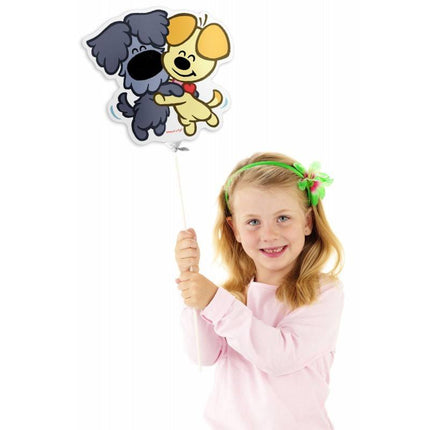 Feestbazaar Mini Figuurballon Woezel en Pip