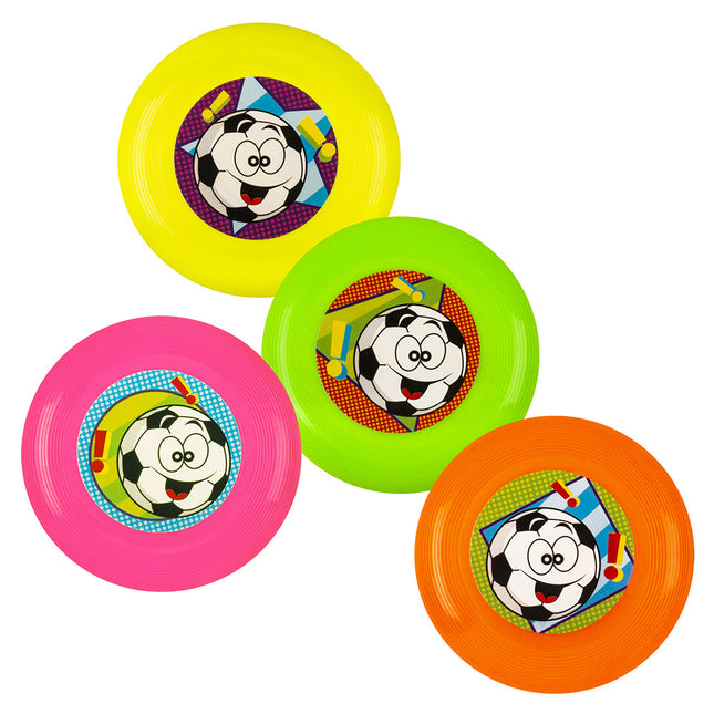 Feestbazaar Mini Frisbees Neon (4st)