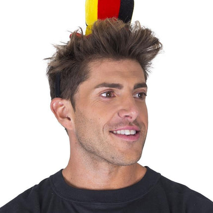 Feestbazaar Mini hoedje Belgie op Diadeem