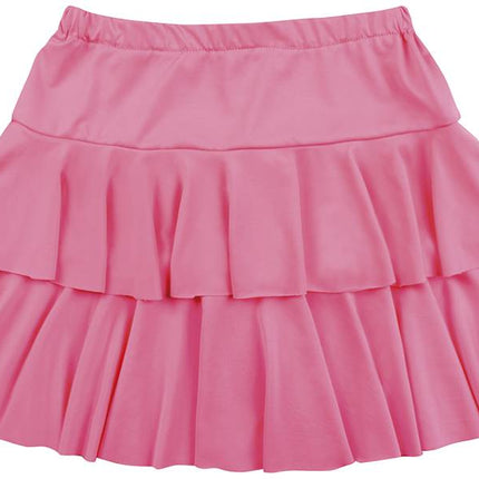 Feestbazaar Mini rokje neon roze ruffles