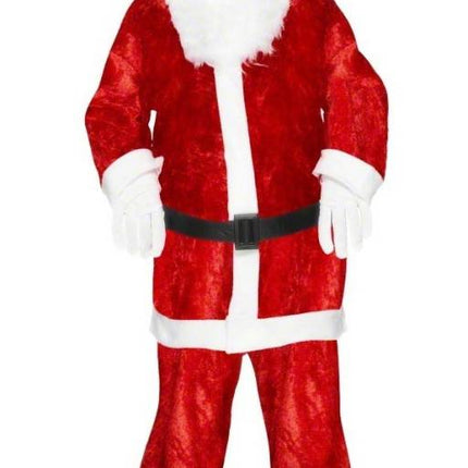 Feestbazaar Mini Santa kostuum velours