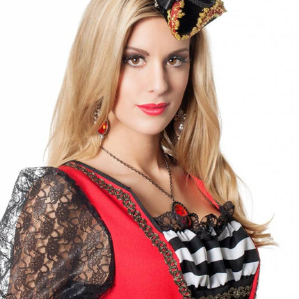 Feestbazaar Minihoed driesteek met clip Ella