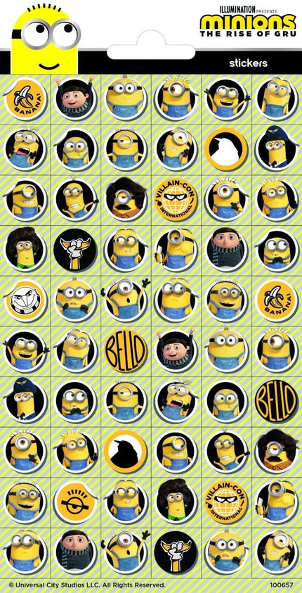 Feestbazaar Minions Stickervel