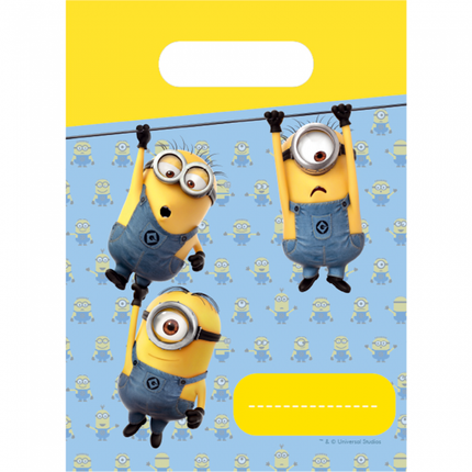 Feestbazaar Minions Uitdeelzakjes (6st)
