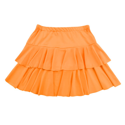 Feestbazaar Minirokje Ruffles Oranje