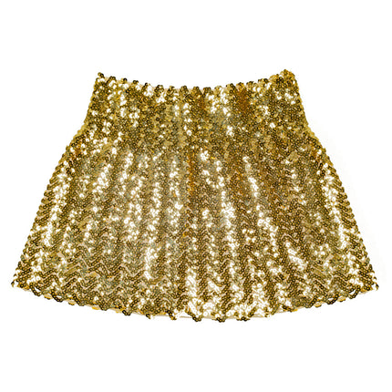 Feestbazaar Minirokje Sequins Goud