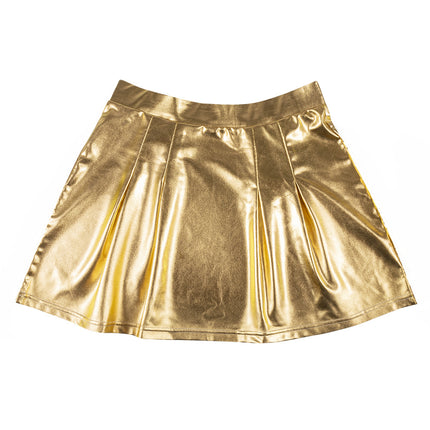 Feestbazaar Minirokje Shiny Goud