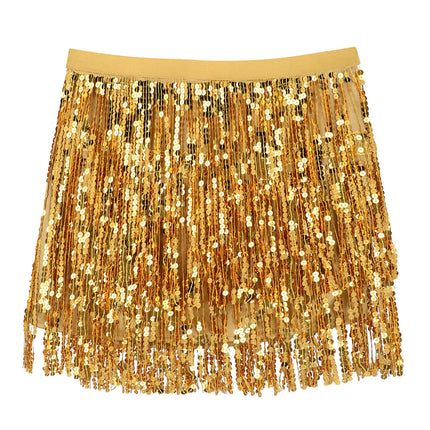 Feestbazaar Minirokje Sparkle Goud Dames