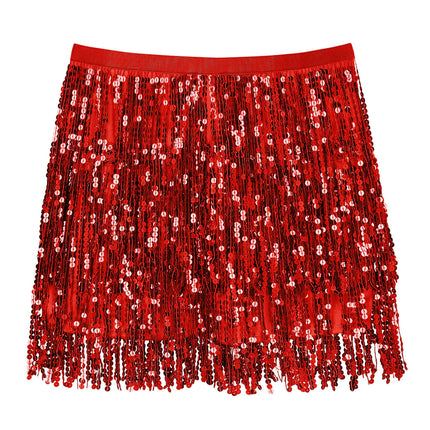 Feestbazaar Minirokje Sparkle Rood Dames