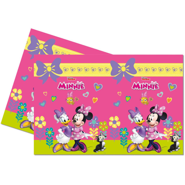 Feestbazaar Minnie Mouse Happy Tafelkleed  (120x180cm)