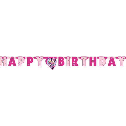 Feestbazaar Minnie Mouse Junior Happy Birthday Letterslinger (2m)