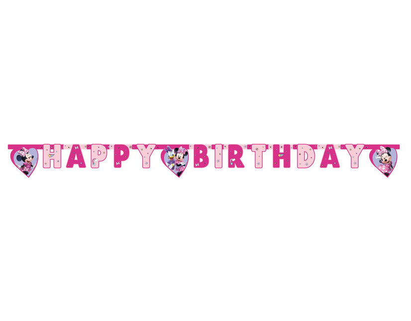 Feestbazaar Minnie Mouse Junior Happy Birthday Letterslinger (2m)