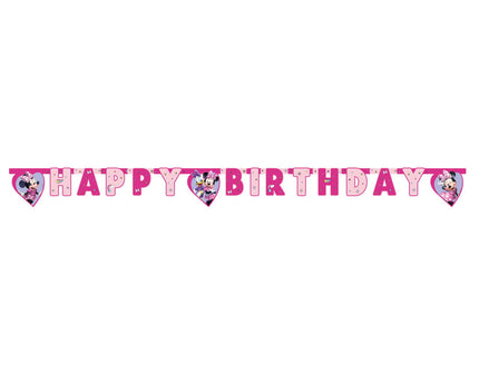 Feestbazaar Minnie Mouse Junior Happy Birthday Letterslinger (2m)