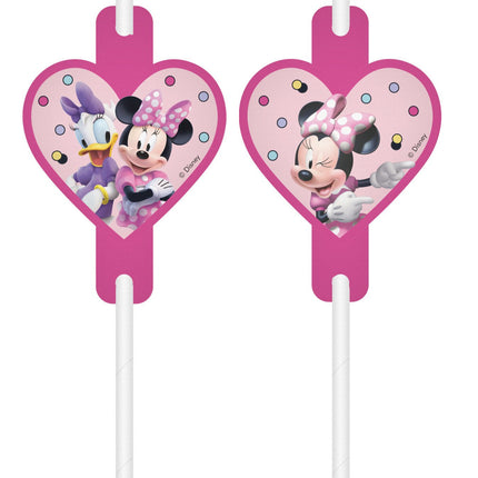 Feestbazaar Minnie Mouse Junior Rietjes (4st)