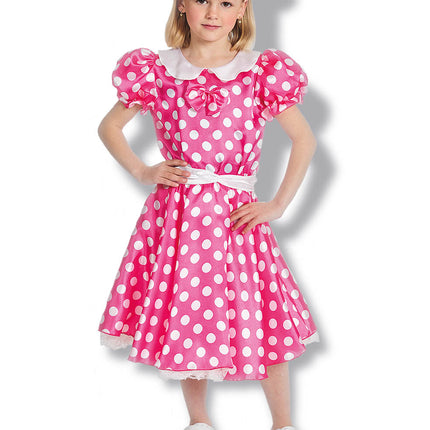 Feestbazaar Minnie mouse kostuum kind roze