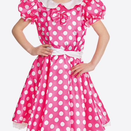 Feestbazaar Minnie mouse kostuum kind roze
