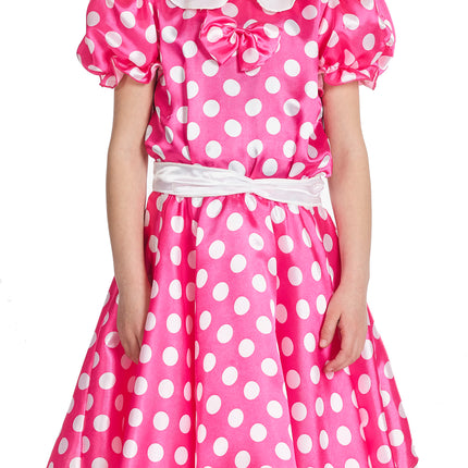 Feestbazaar Minnie mouse kostuum kind roze