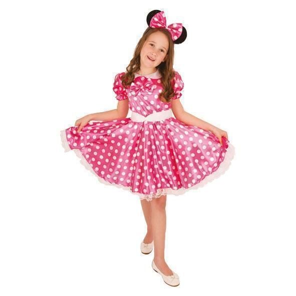 Feestbazaar Minnie mouse kostuum kind roze
