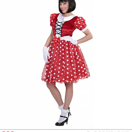Feestbazaar Minnie Mouse verkleedpak vrouw