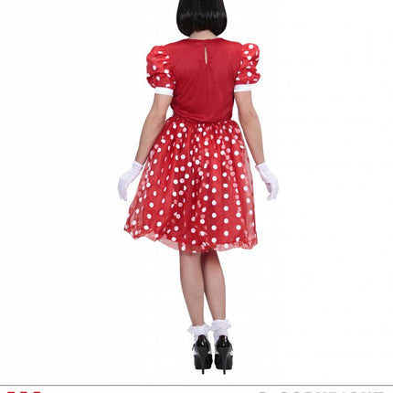 Feestbazaar Minnie Mouse verkleedpak vrouw