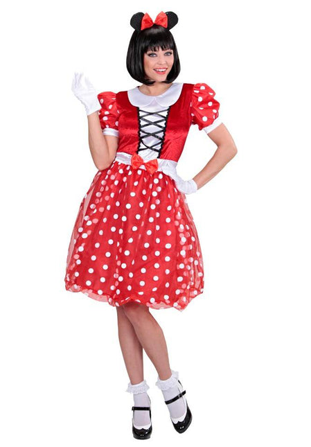 Feestbazaar Minnie Mouse verkleedpak vrouw