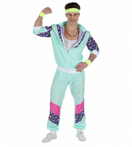 Feestbazaar Mintgroen Trainingspak Man Kostuum