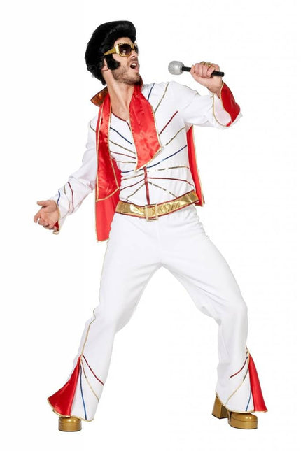 Feestbazaar Mister Elvis pak met sjaal