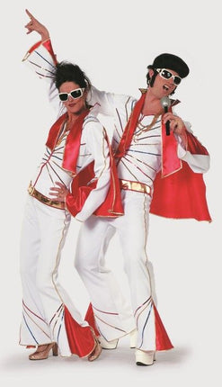 Feestbazaar Mister Elvis pak met sjaal