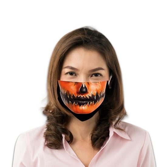Feestbazaar Mondkapje Pompoen Halloween