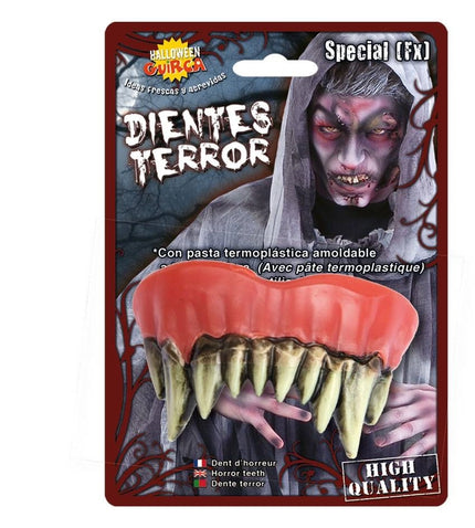Feestbazaar Monster tanden Halloween met kleefpasta