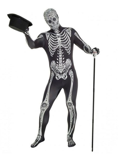 Feestbazaar Morphsuit Day Of The Dead Skelet