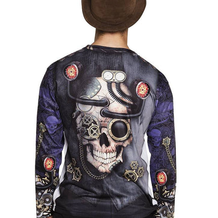 Feestbazaar Mr. Steampunk t-shirt fotorealistisch