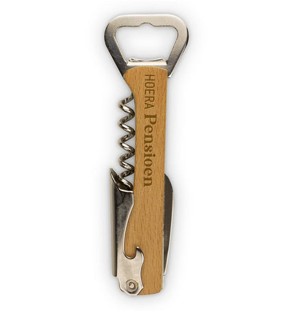 Feestbazaar Multitool Hout Hoera Pensioen