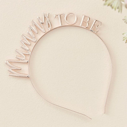 Feestbazaar Mummy To Be Hoofdband Rosegoud Metaal