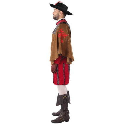 Feestbazaar Musketier Kostuum Bordeau Heren Armand