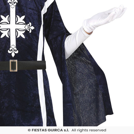 Feestbazaar Musketier Kostuum Kind Blauw Michiel