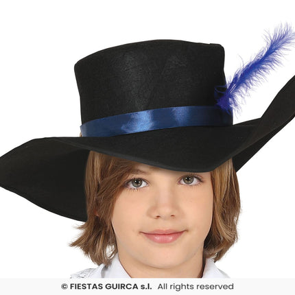 Feestbazaar Musketier Kostuum Kind Blauw Michiel