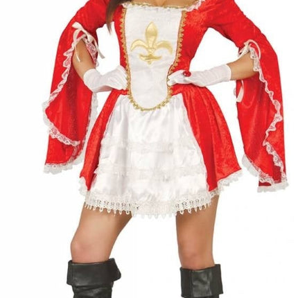 Feestbazaar Musketiers pak dames