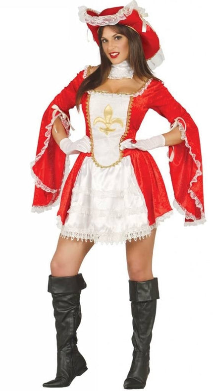 Feestbazaar Musketiers pak dames