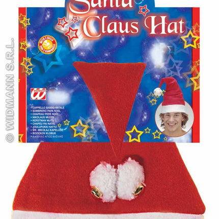 Feestbazaar Muts Kerstman met belletjes