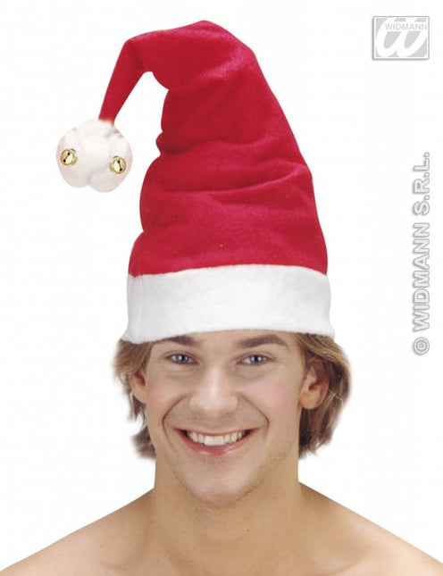 Feestbazaar Muts Kerstman met belletjes