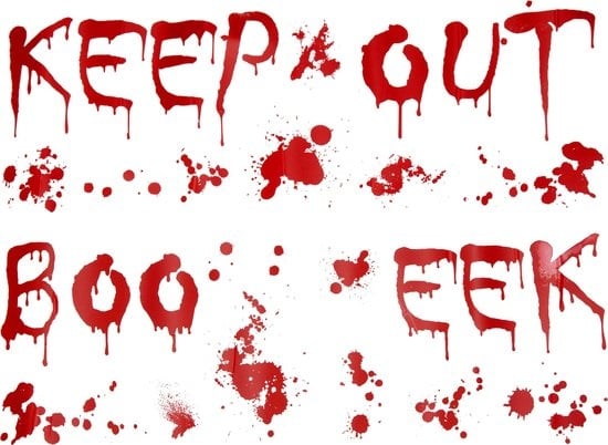 Feestbazaar Muursticker Keep Out