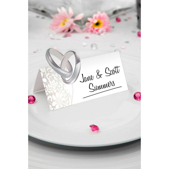 Feestbazaar Naamkaartjes Bruiloft (36st)